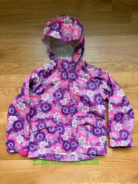 REI Floral Hooded windbreaker Jacket - 4T
